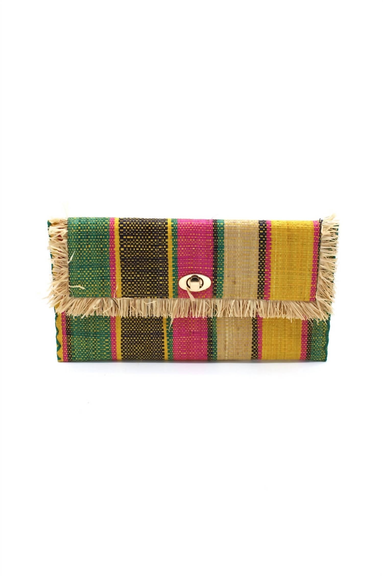 Shebobo - Women' Sophie Straw Envelope Clutch Bag