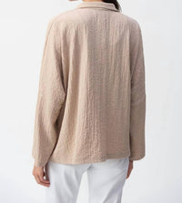 Joseph Ribkoff - Textured Woven Asymmetrical Jacket