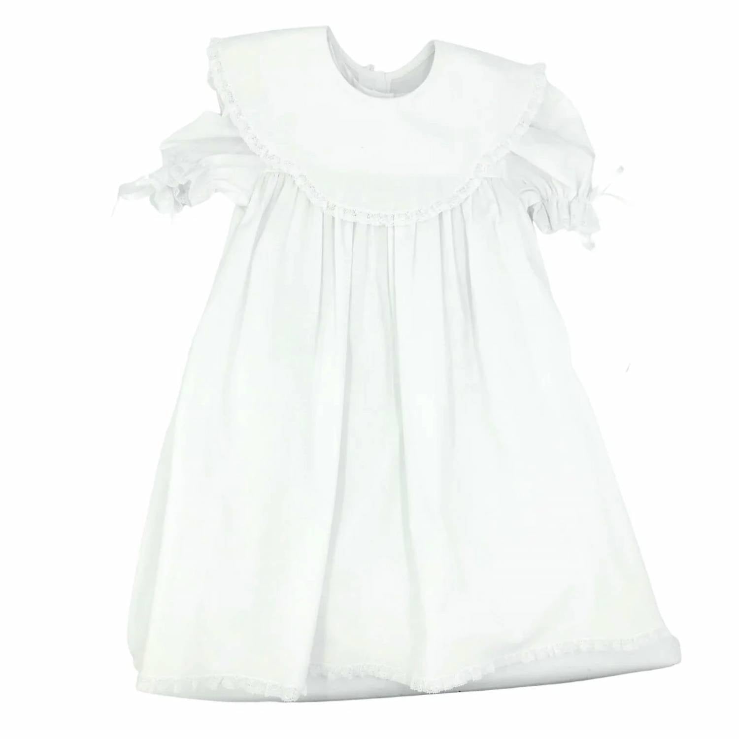Auraluz - Baby's Lace Dress With Bib Lace Collar