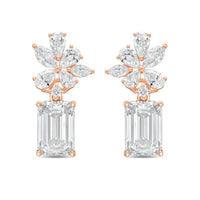 Diana M Jewels - Women's Emerald, Pear, Round & Marquise Lab-Grown Diamond Stud Earrings (15.00 Ct) - Grand