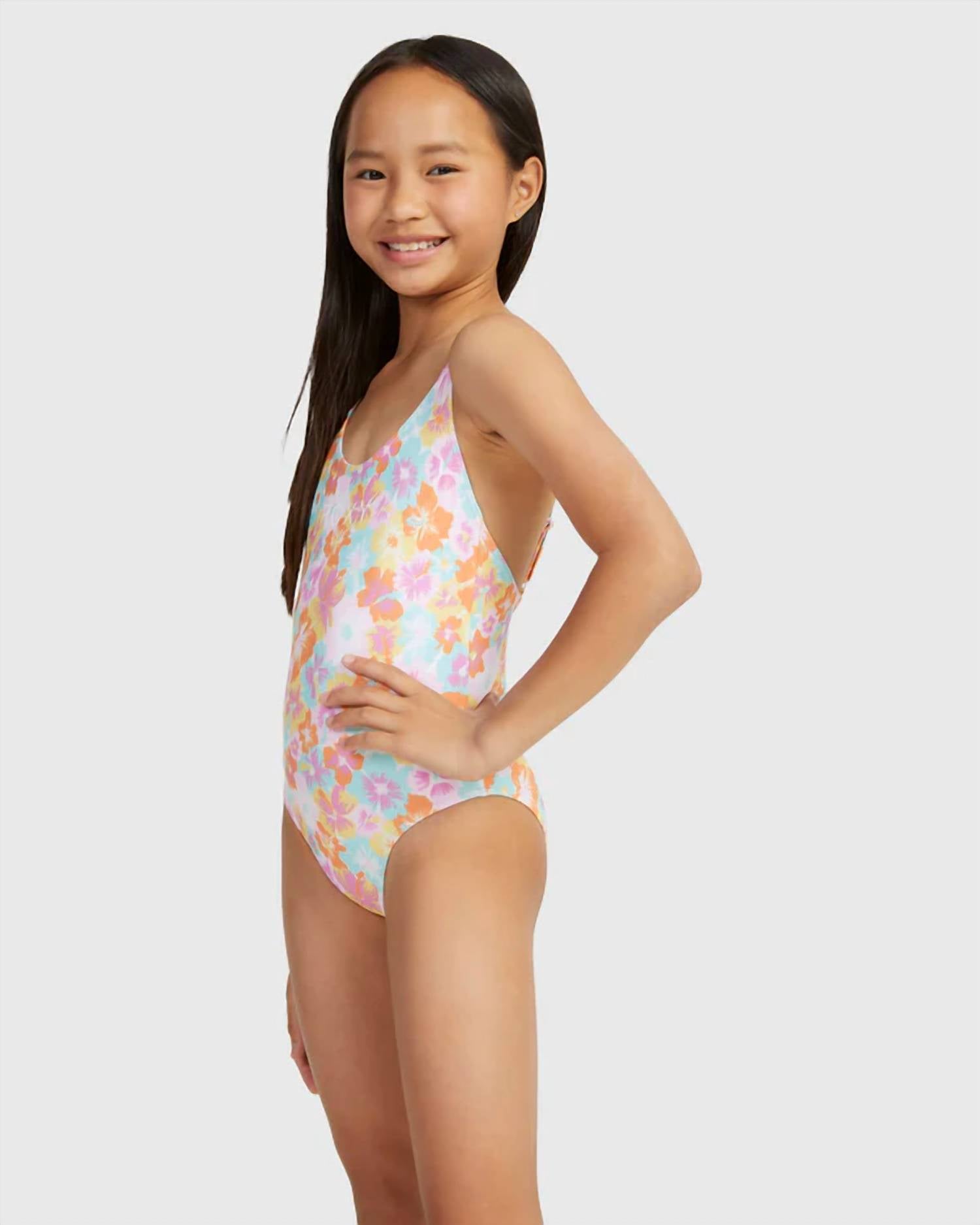 Roxy - Girls Floraya One Piece Floral Swimsuit