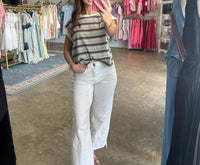 Blu Pepper - Stripe Sleeveless Knit Top