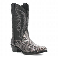 Laredo - Men's Monty Snake Print Pointed Toe Pull On Cowboy Boots