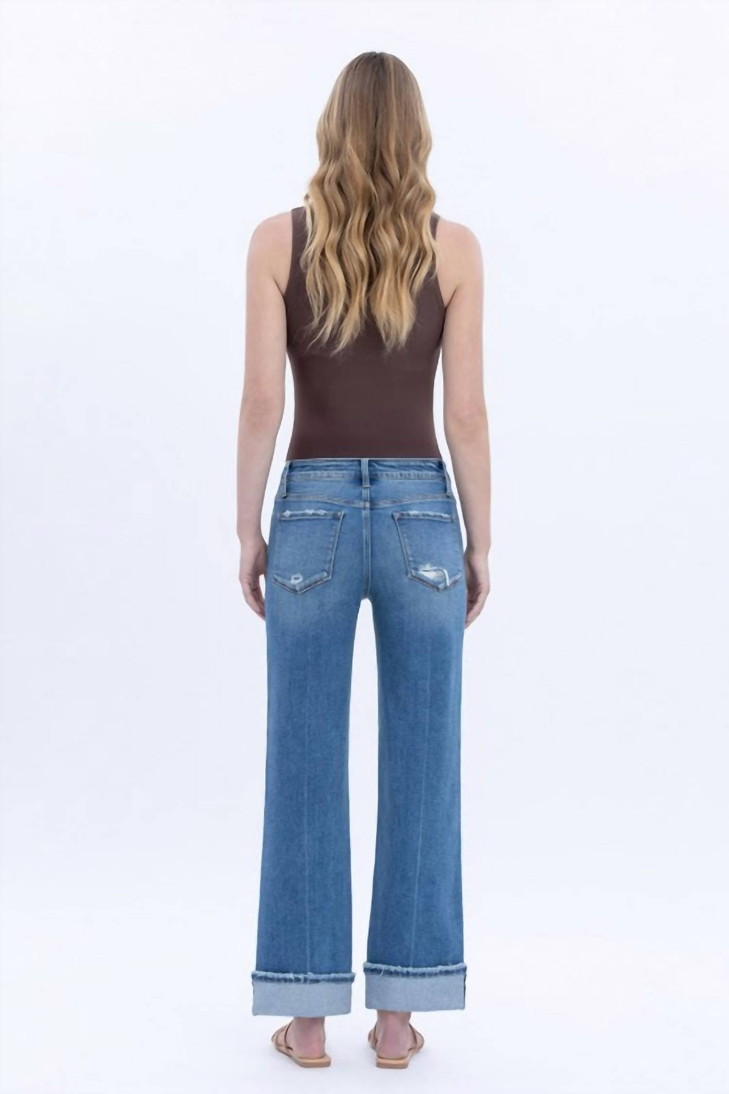 Lovervet - Delicate Gleam Wide Leg Jean