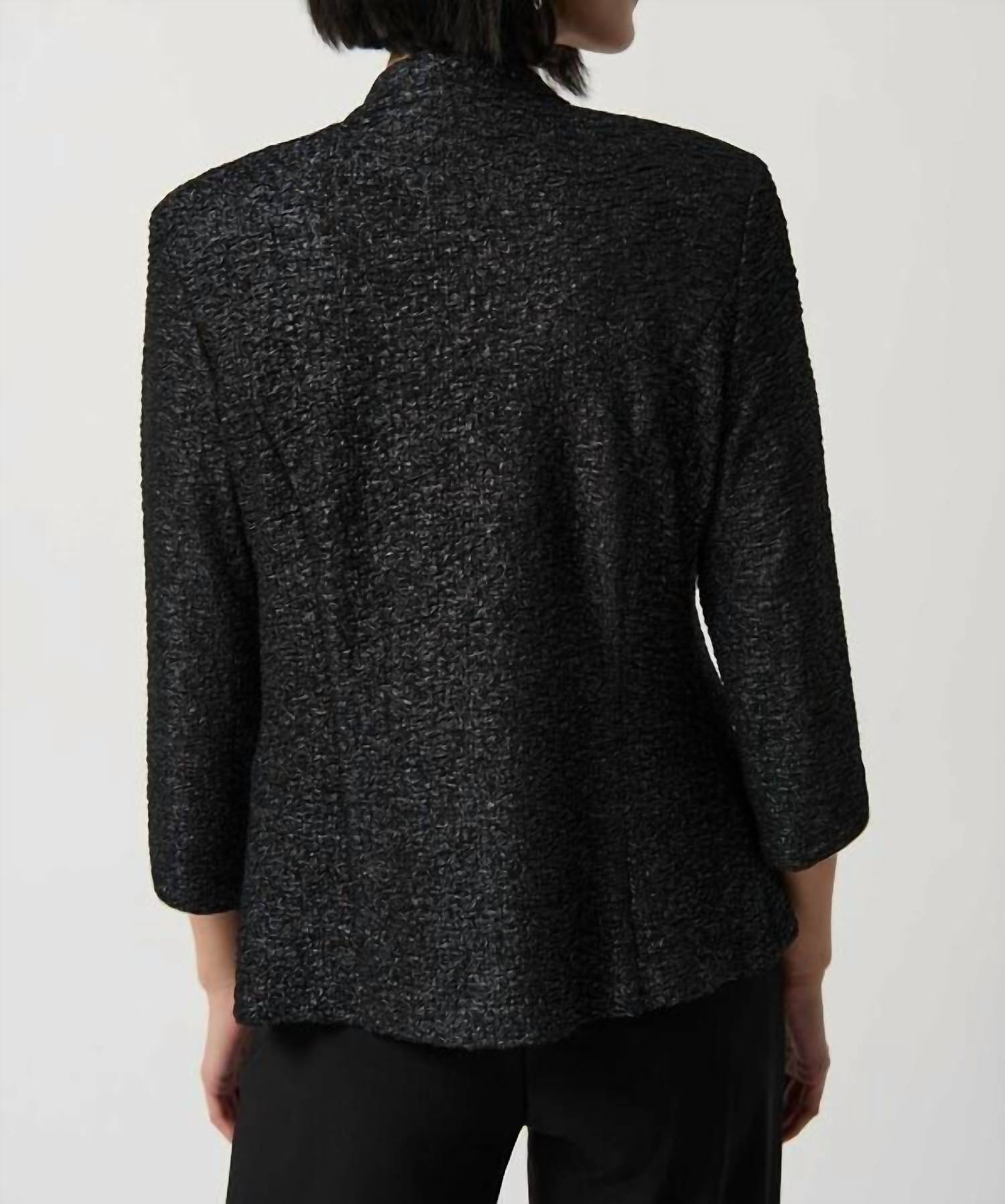Foiled Textured Knit Two-Piece Top Set