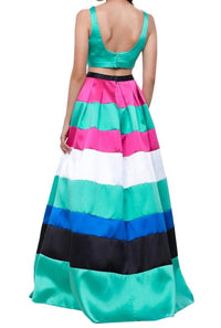 Nox Anabel - 2 Piece Long Striped Dress