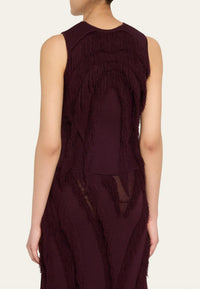 Ulla Johnson Bonnie Sleeveless Knit Top in mahogany - women's blouse - alternate view