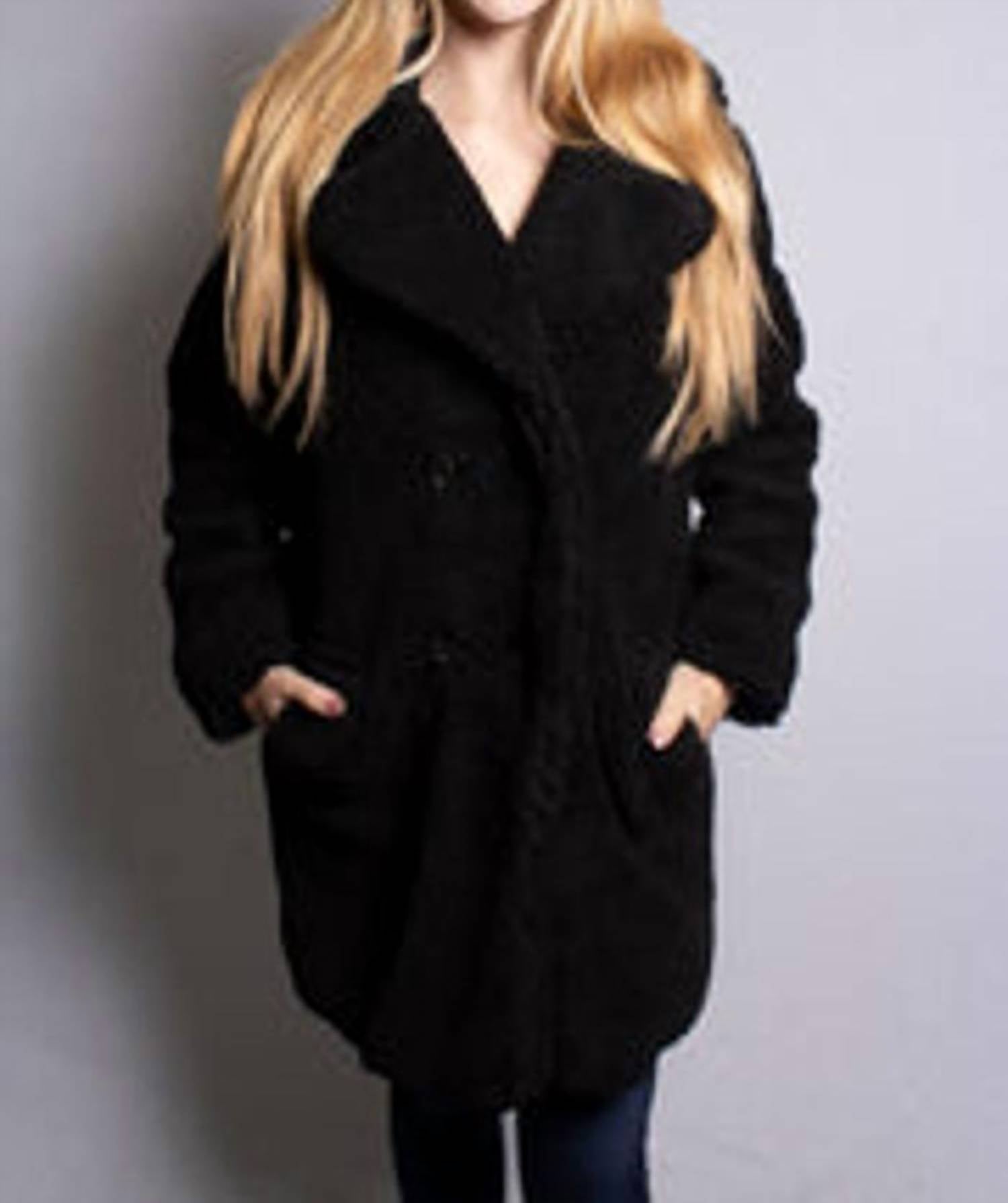Urban Retro - Sherpa Jacket with Side Pockets