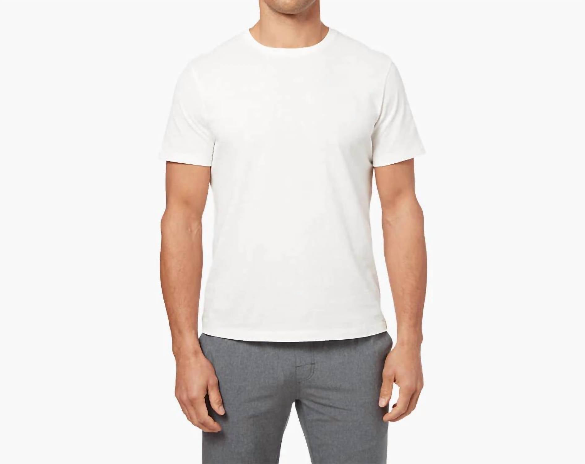 FAIR HARBOR Kismet Short Sleeve Tee in white - men's t-shirt