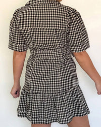 Olivaceous - Check Yes Mini Dress