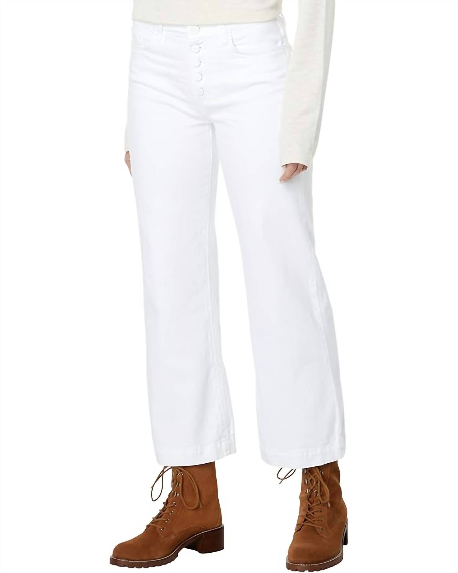 Paige - Leenah Ankle Exposed Button Fly Jean