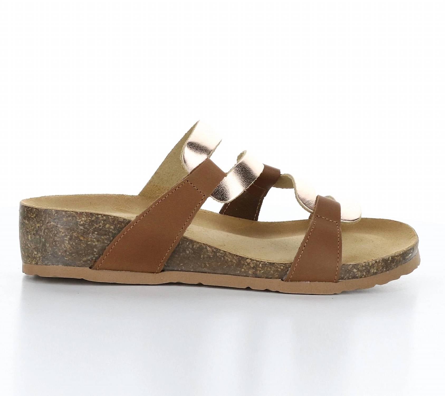Bos. & Co. - Women's Luzzi Cork Sole Slip-on Sandals