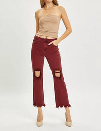 Risen - High Rise Straight Jeans