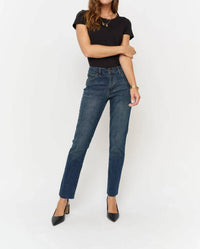 Oliver Logan - Crosby Mid Rise Relaxed Taper Jean