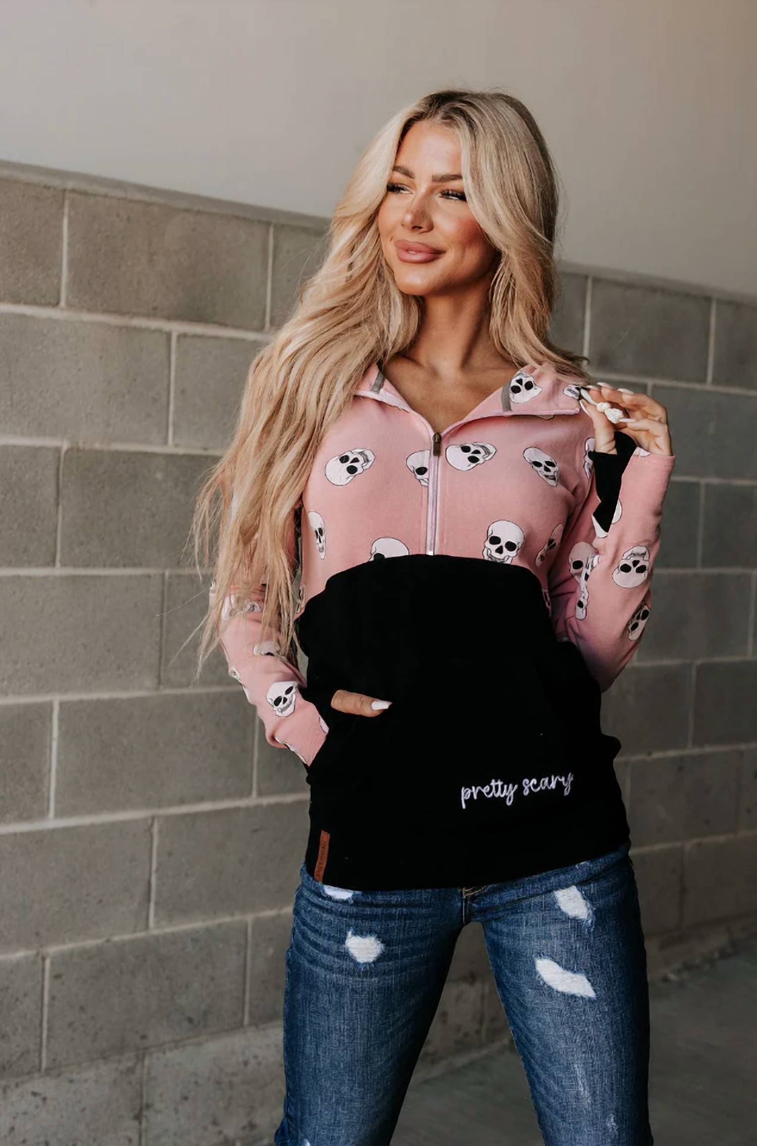 Ampersand Ave - Halfzip Sweatshirt