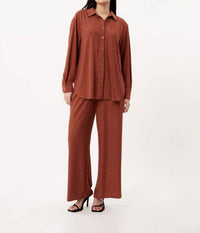 FRNCH Kaya Pants in orange - women's pants