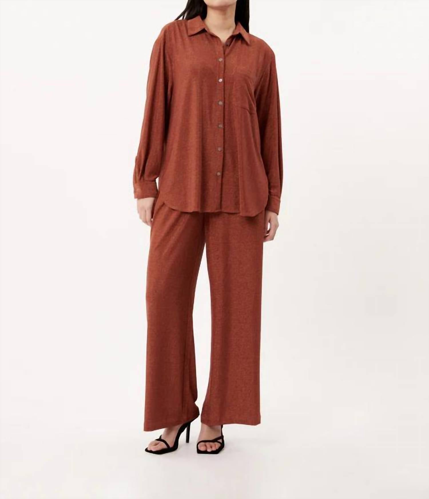 FRNCH Kaya Pants in orange - women's pants