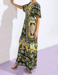 Flying Tomato - Women's Printed Woven Jumpsuit