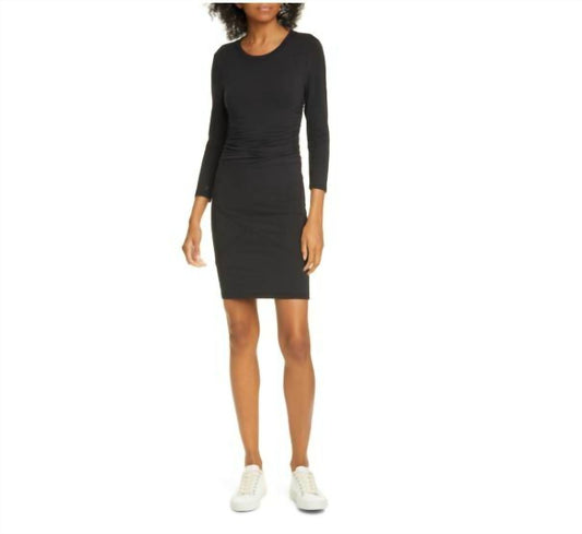 Atm - Pima Cotton Long Sleeve Bodycon Dress