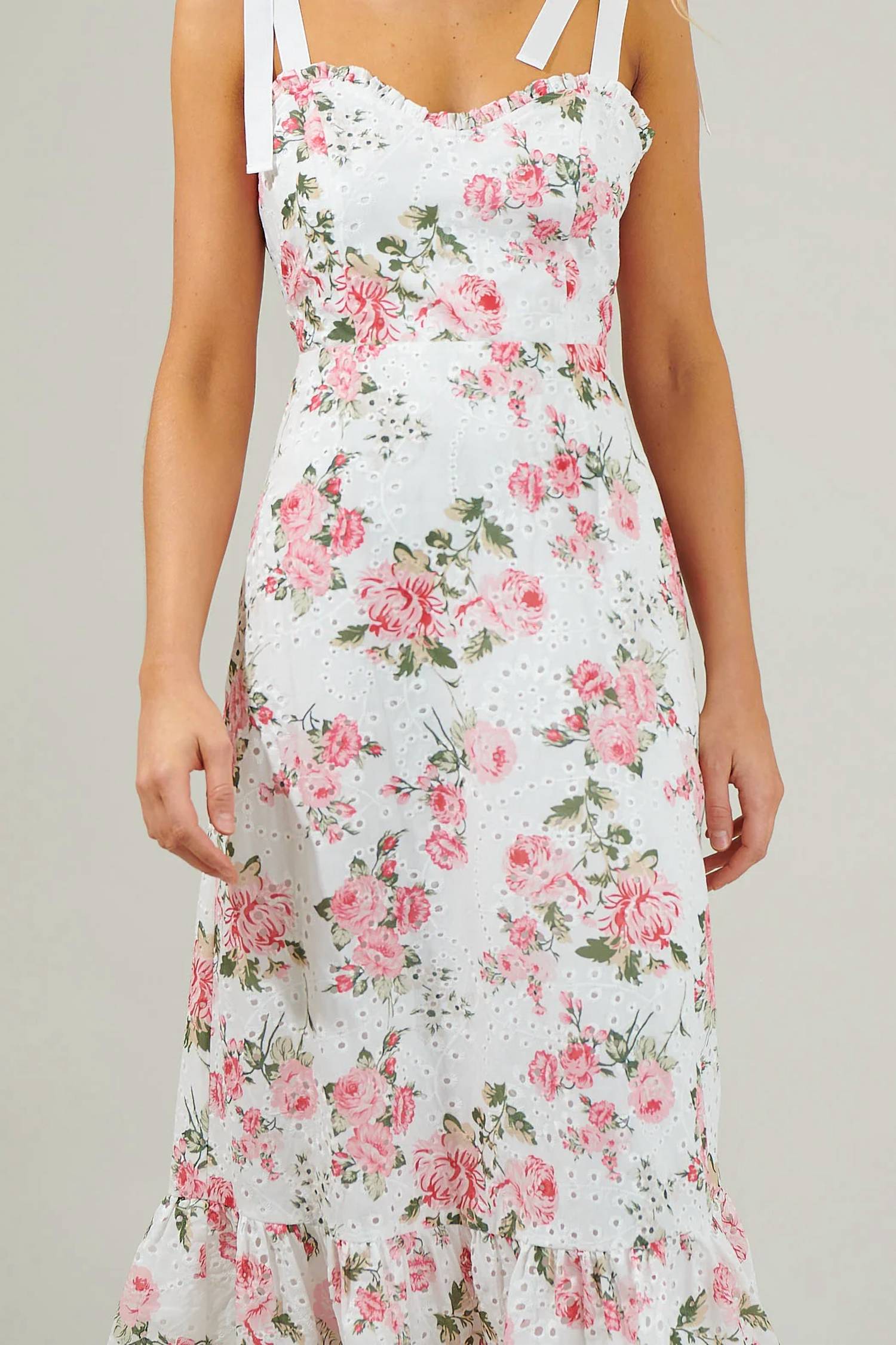 Sugarlips - Villa Garden Eyelet Midi Dress