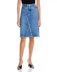 Frame - Deconstructed Denim Skirt