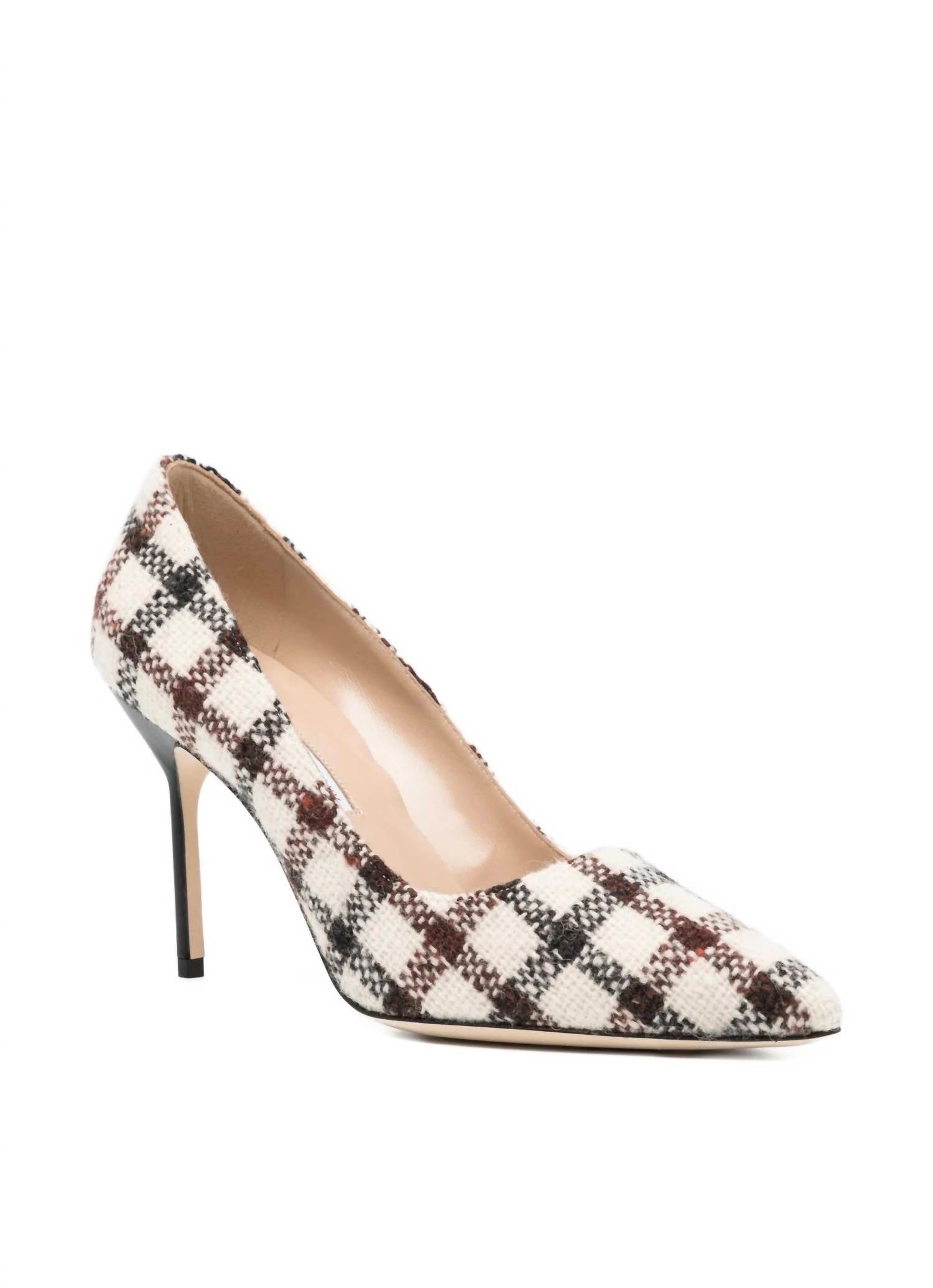 Manolo Blahnik - Women's Bb 90 Checked Tweed Heels