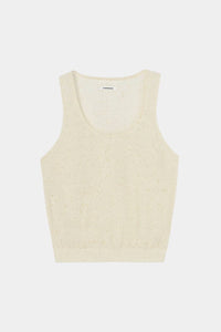 Cordera - Linen And Cotton Flecked Tank Top