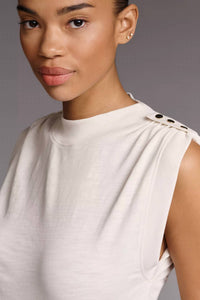 Nation Ltd - Mikka Buttoned-shoulder Tank Top