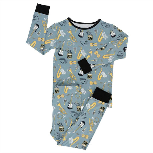 Sweet Bamboo - Big Kid Boy On That Note Pajama Set
