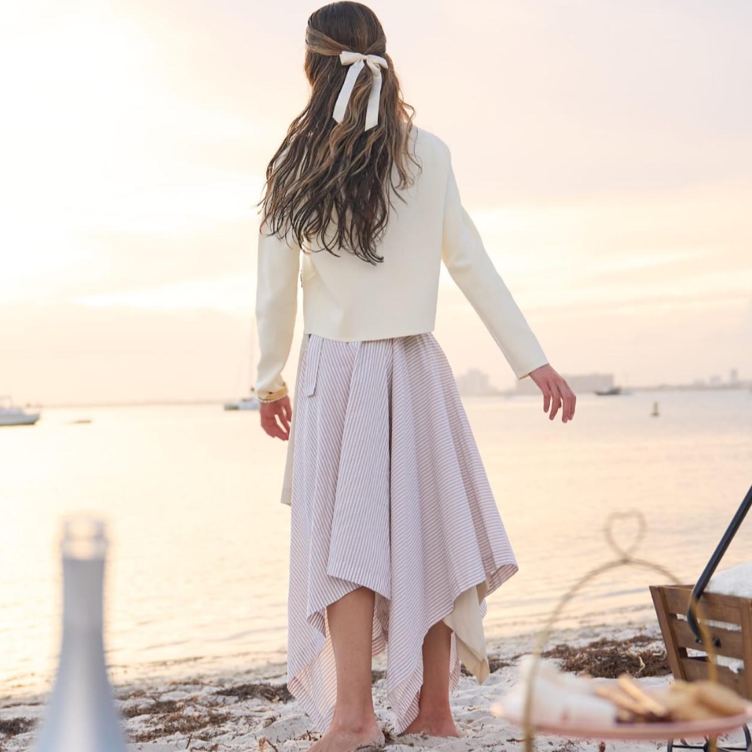 Esteem Couture - Ollie Handkerchief-style Midi Skirt