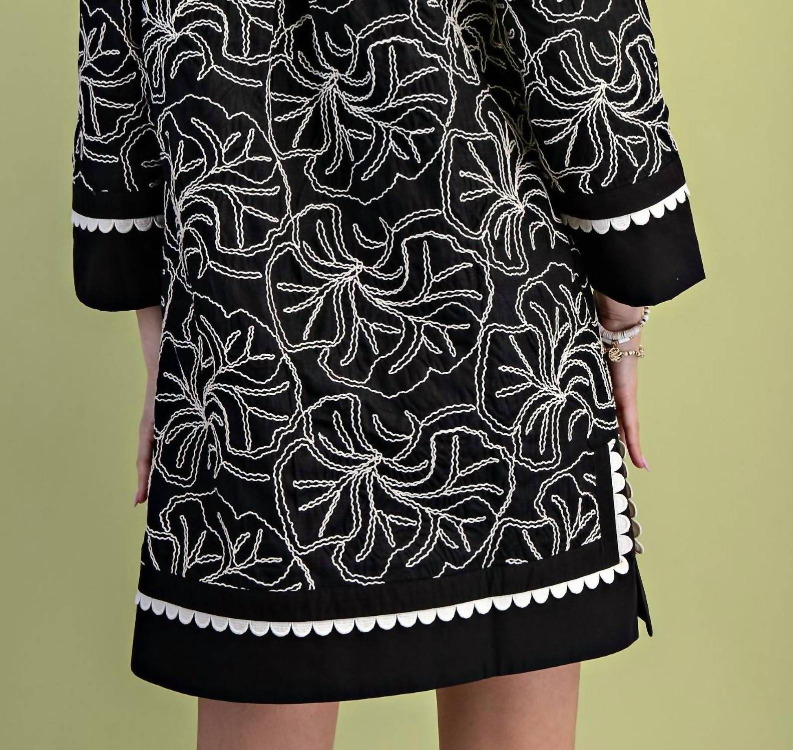 Gigio - Embroidered Mini Dress