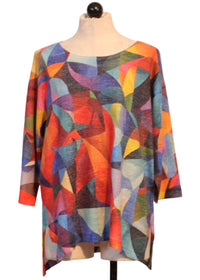 Nally & Millie - Women's Kaleidoscope Print Top