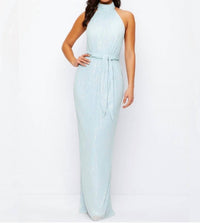 Mac Duggal - Sequin Halter Maxi Dress