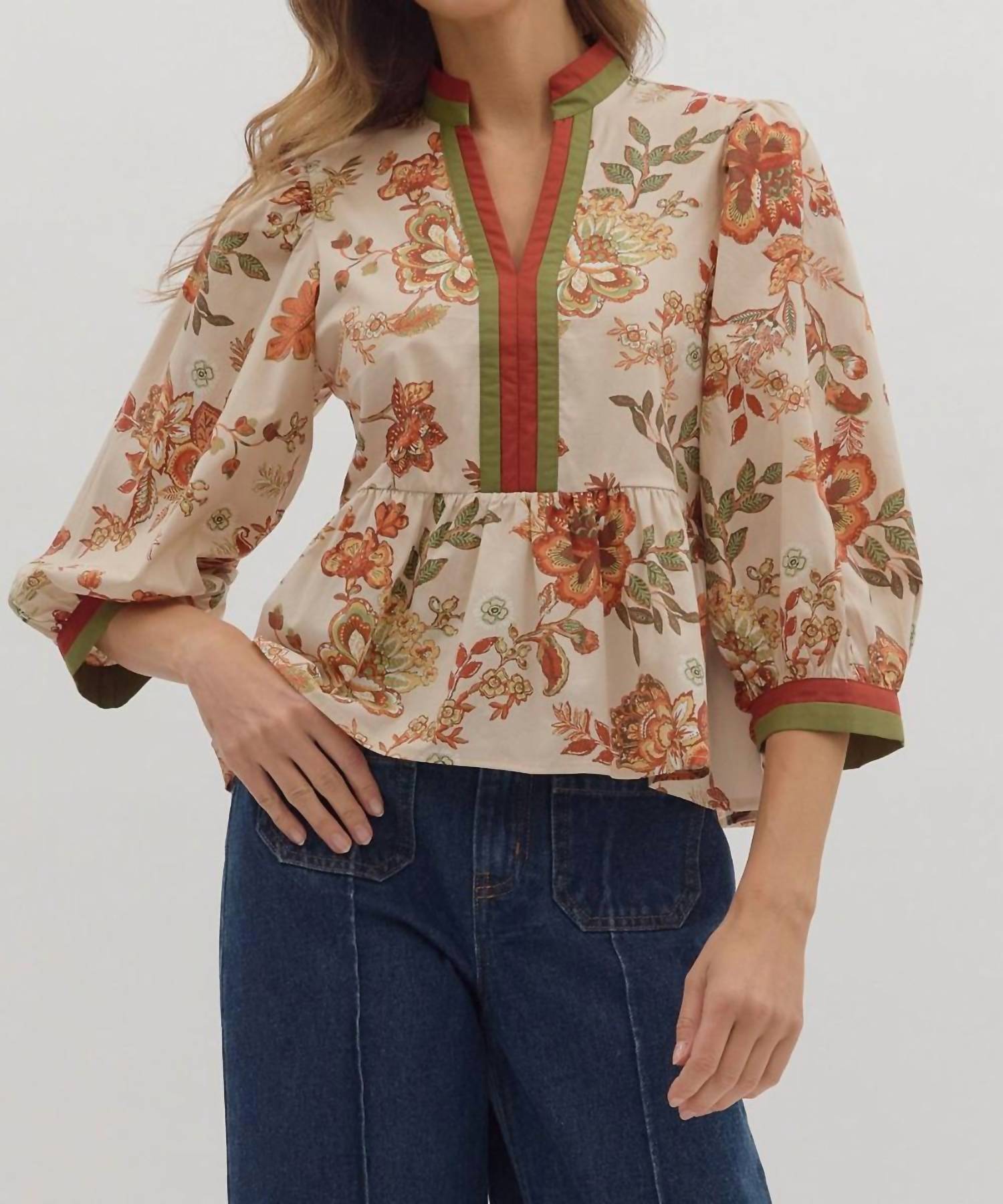Entro - Winter Floral Top