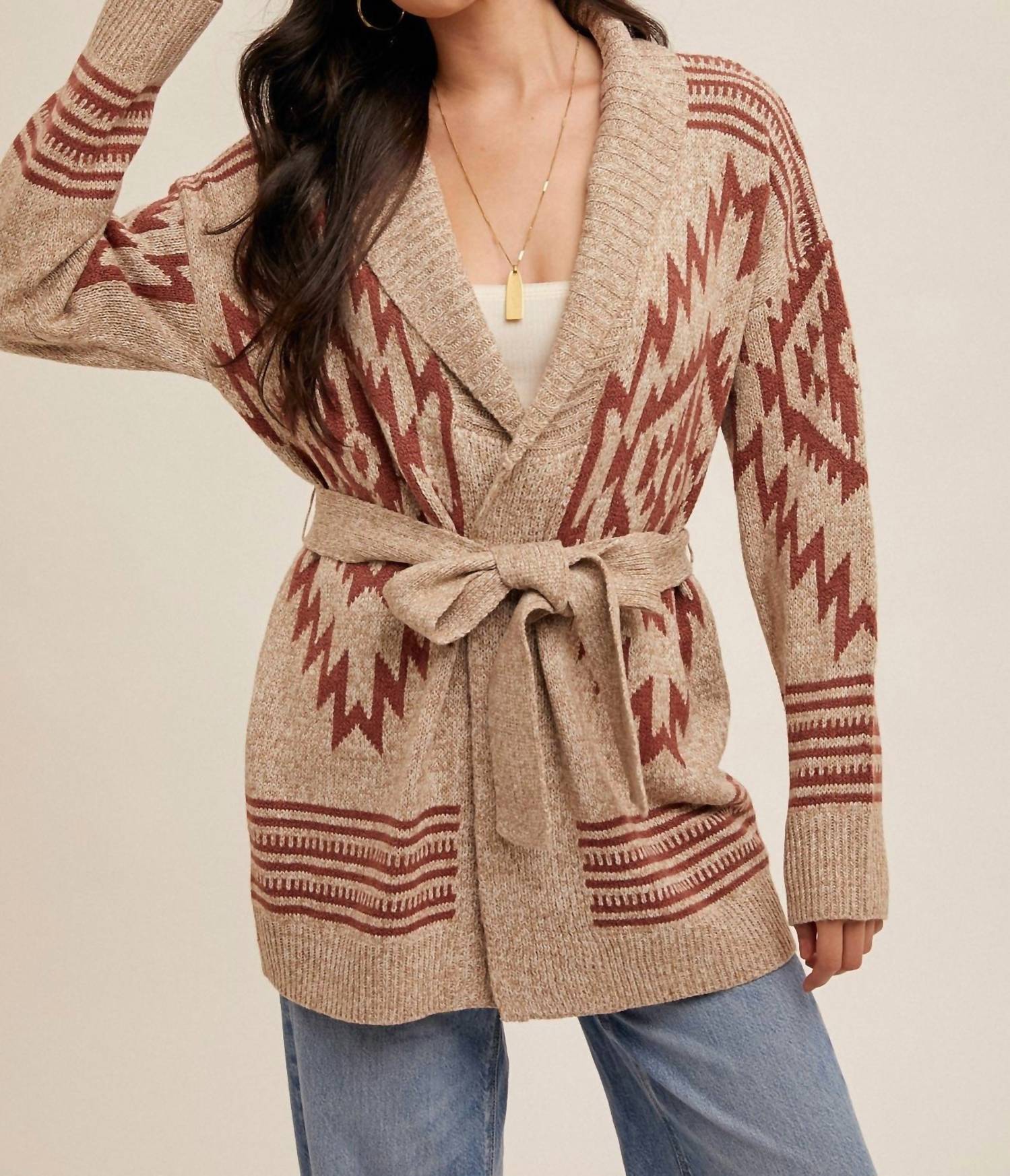 Hem & Thread - JAZMYN BELTED CARDIGAN