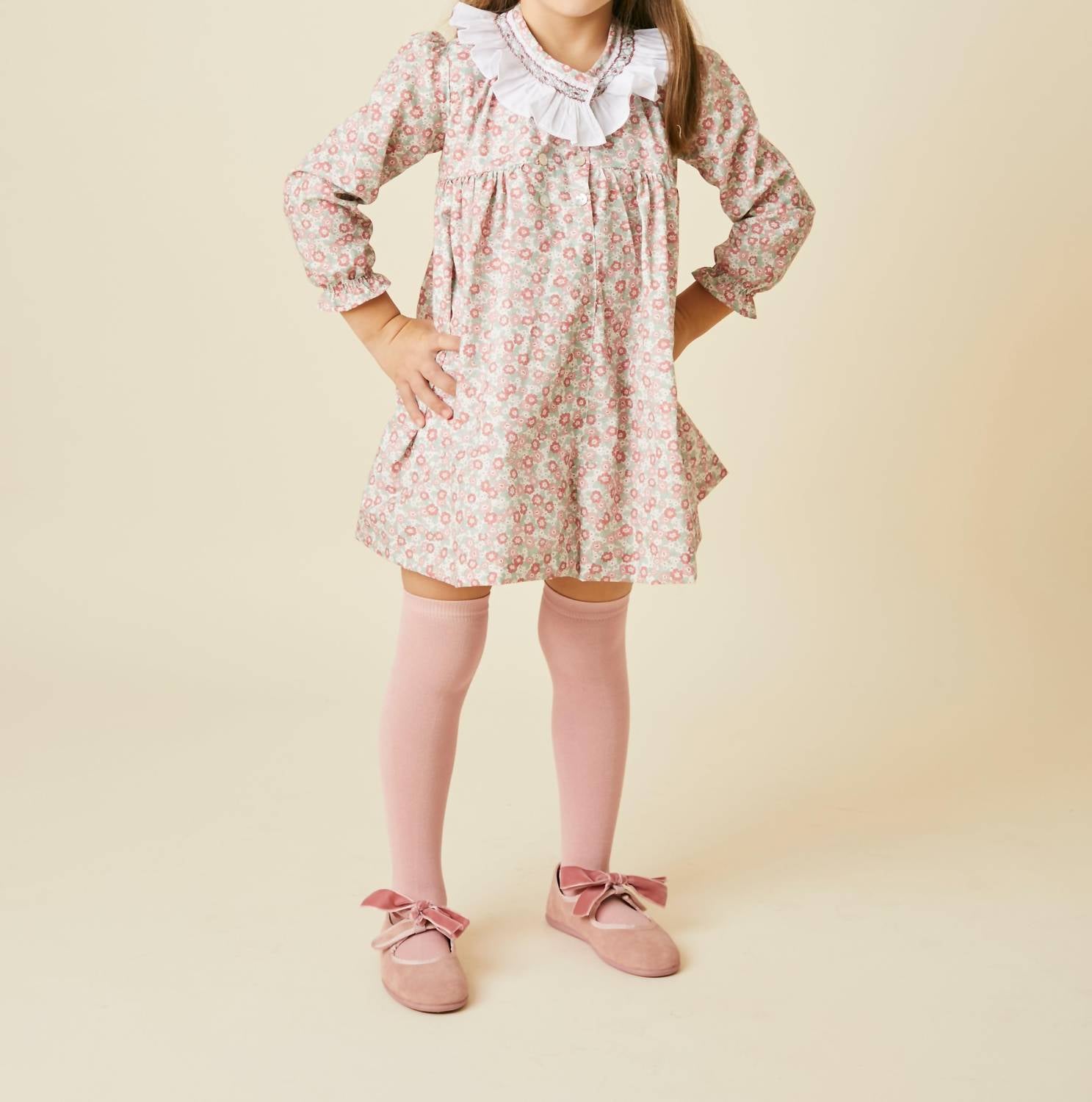 Pi And Pa - Roma Handsmocked Dress
