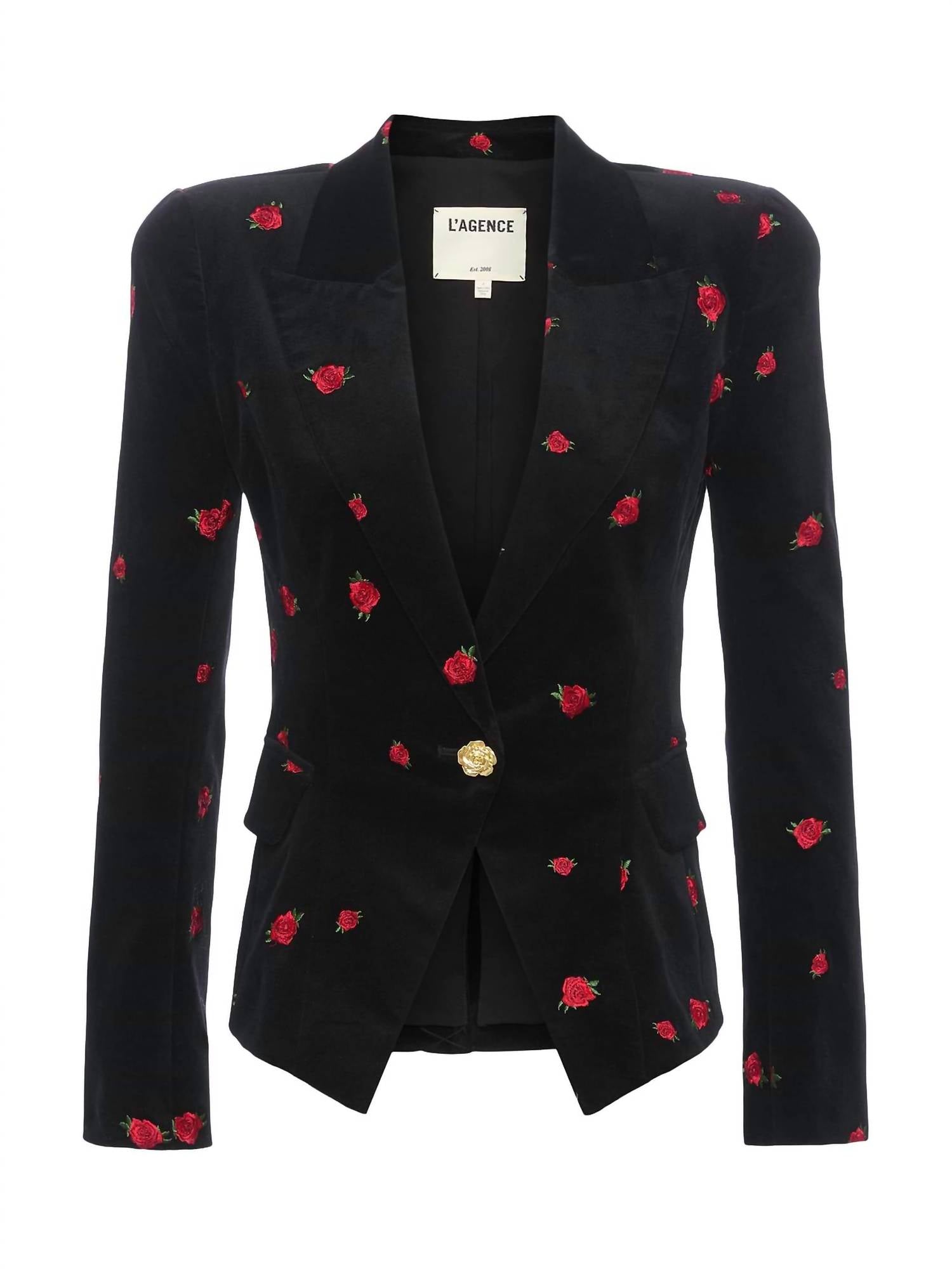 L'Agence - Kaisley Velvet Blazer