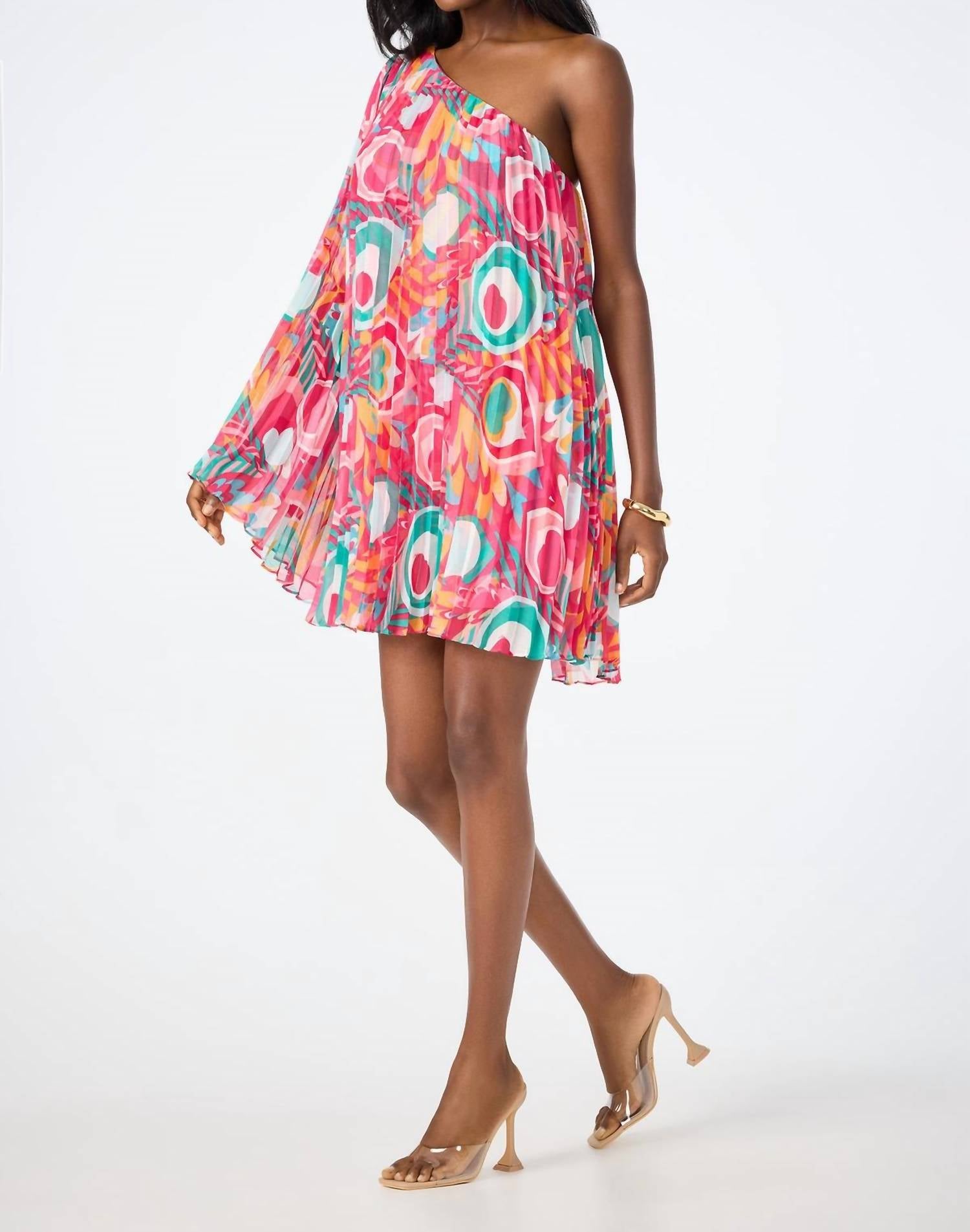 Trina Turk - Narbonne One-shoulder Mini Dress
