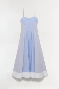 SIMKHAI Chamberlain Dress in periwinkle multi stripe - women's dress - view 6