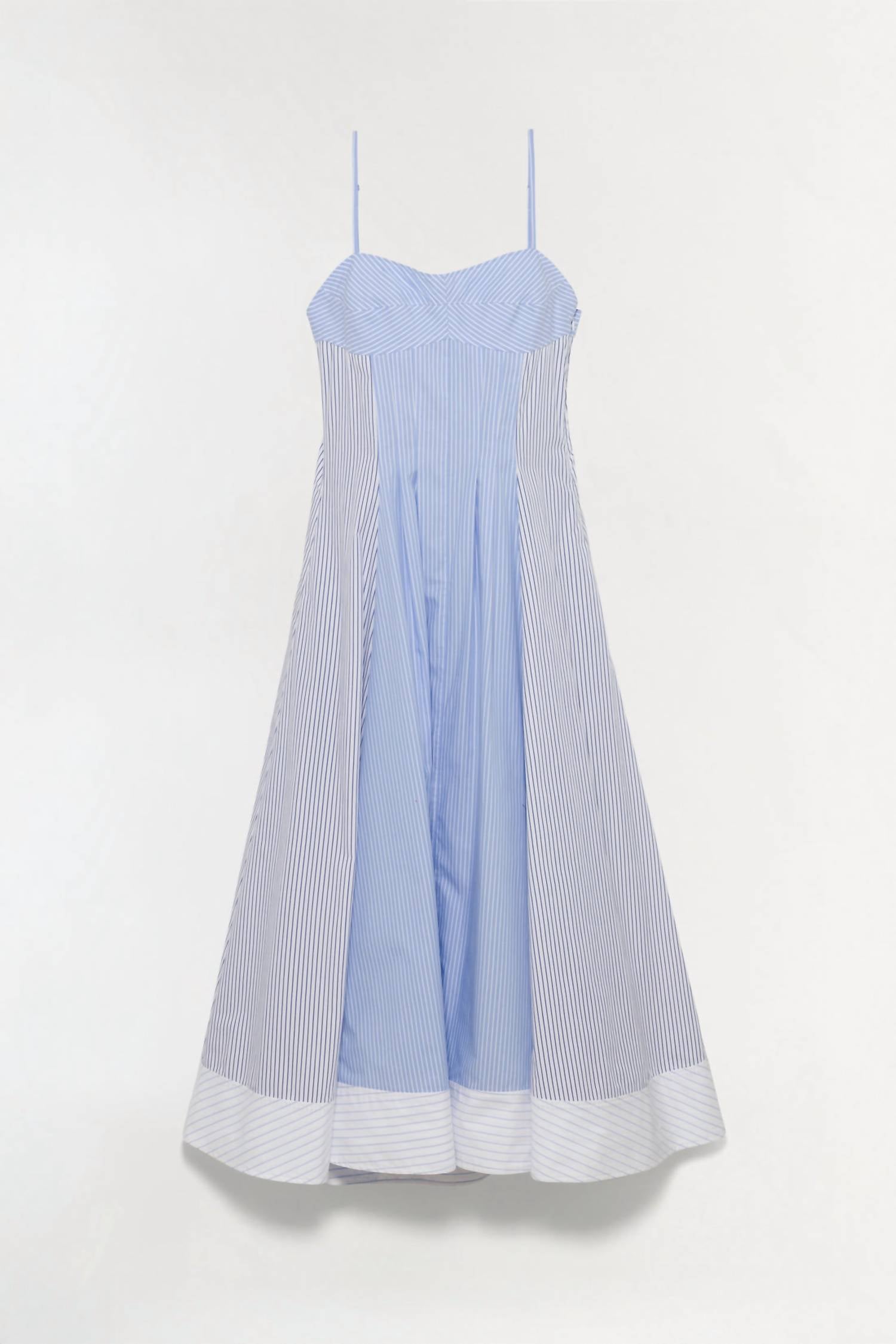 SIMKHAI Chamberlain Dress in periwinkle multi stripe - women's dress - view 6