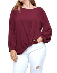 Umgee - Gathered Long Sleeve Top