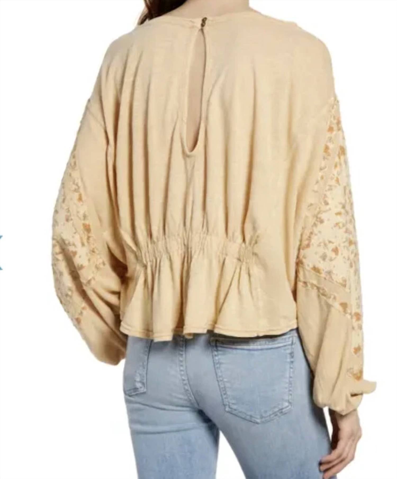 Free People - Throwback Long Sleeve Scoopneck Top