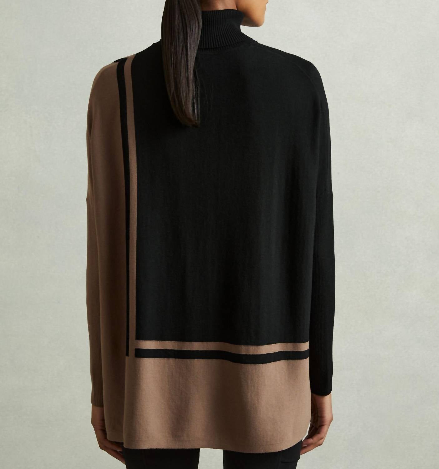 Reiss - Sophia Colorblock Roll Neck Sweater