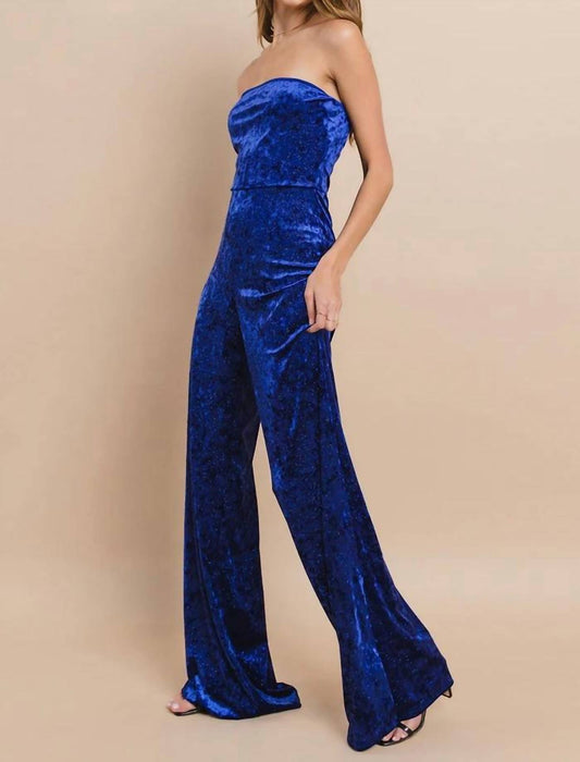Wisteria Lane - Tube Velvet Jumpsuit