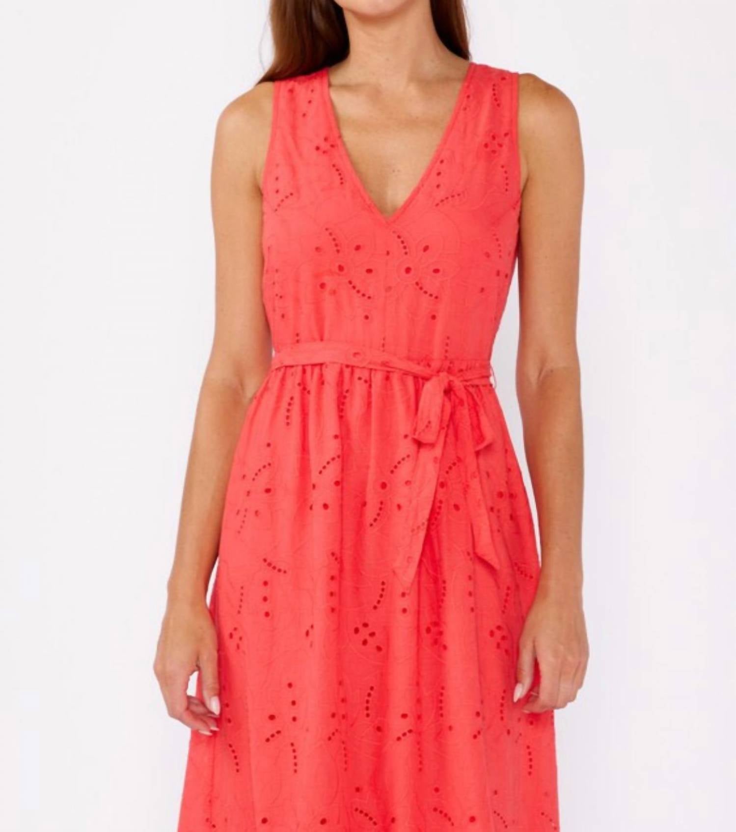 Lovestitch - LOLA EYELET MIDI DRESS