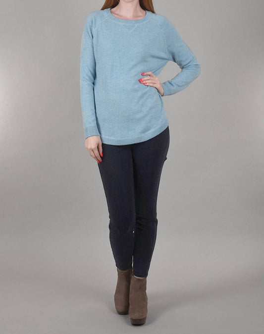 Round-Hem Cashmere Sweatshirt