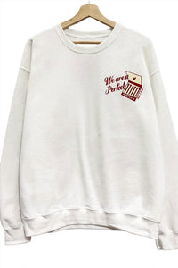 SWEET CLAIRE Women's Perfect Match Sweatshirt in white - women's top