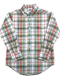 Saltwater Boys Co. Boy's Carter Oxford Shirt in creme - kids' shirt
