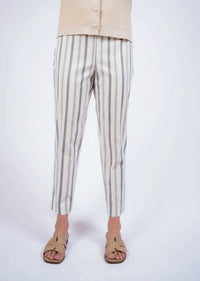 Lisette - Notched Slim Ankle 26" Pants