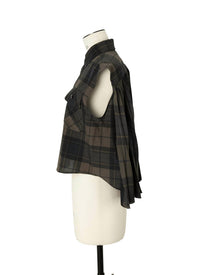 Sacai - Women's Sleeveless Plaid Shirt